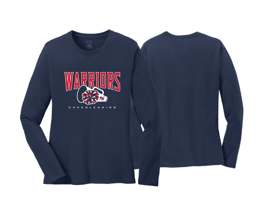 Dunkirk Warriors - Cheerleading - DTF | Women's Long Sleeve Cotton Tee
