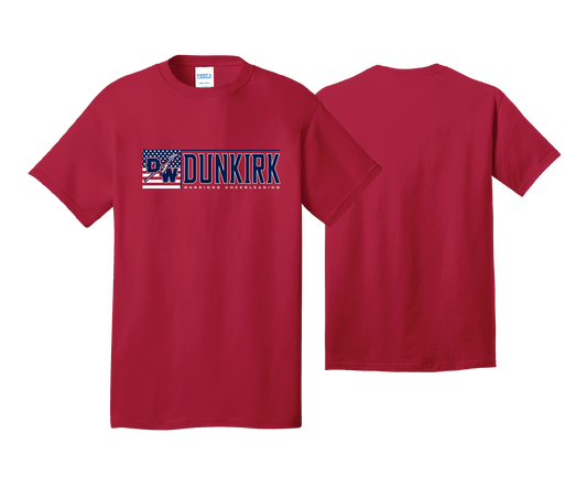 Dunkirk Warriors - Cheerleading - DTF | Unisex Short Sleeve Cotton Tee