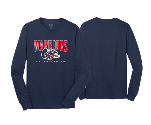 Dunkirk Warriors - Cheerleading - DTF | Unisex Long Sleeve Cotton Tee