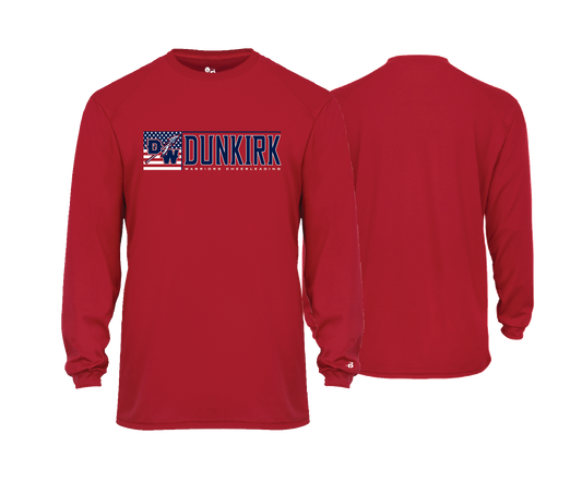 Dunkirk Warriors - Cheerleading - DTF | Unisex Long Sleeve Performance Tee