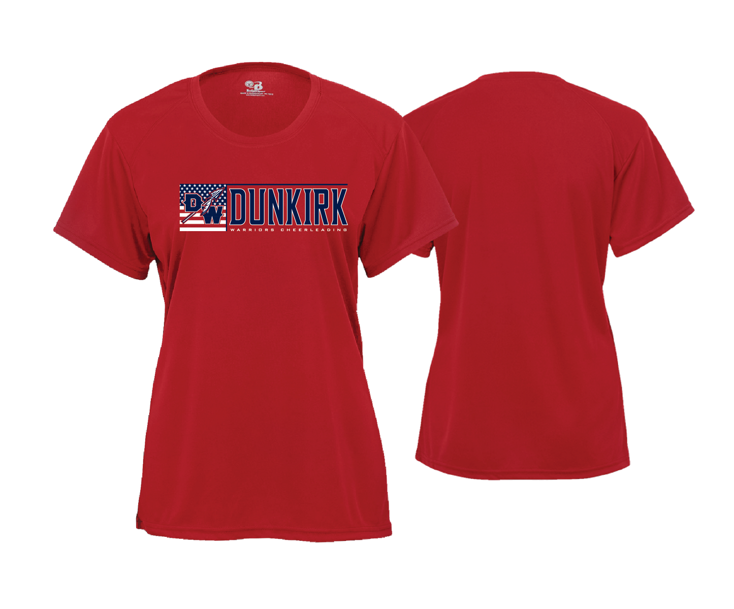 Dunkirk Warriors - Cheerleading - DTF | Women's Short Sleeve Performance Tee