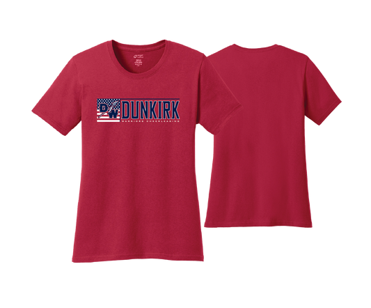 Dunkirk Warriors - Cheerleading - DTF | Women's Short Sleeve Cotton Tee