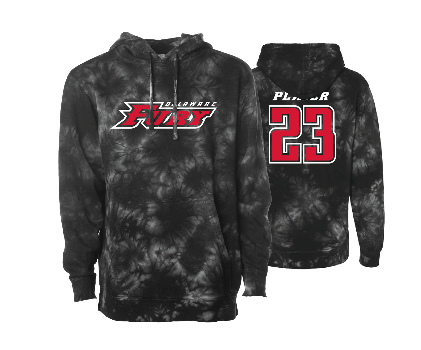 DE Fury - DTF | Unisex Tie Dye Hoodie