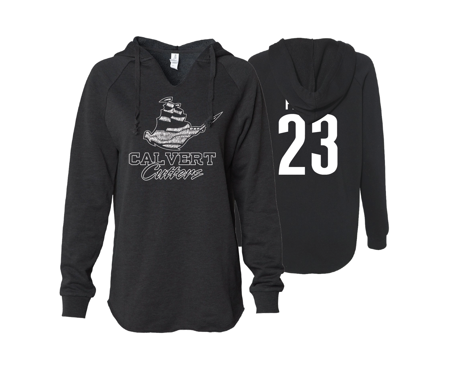 Calvert Cutters - DTF | Women's Wave Wash Hoodie