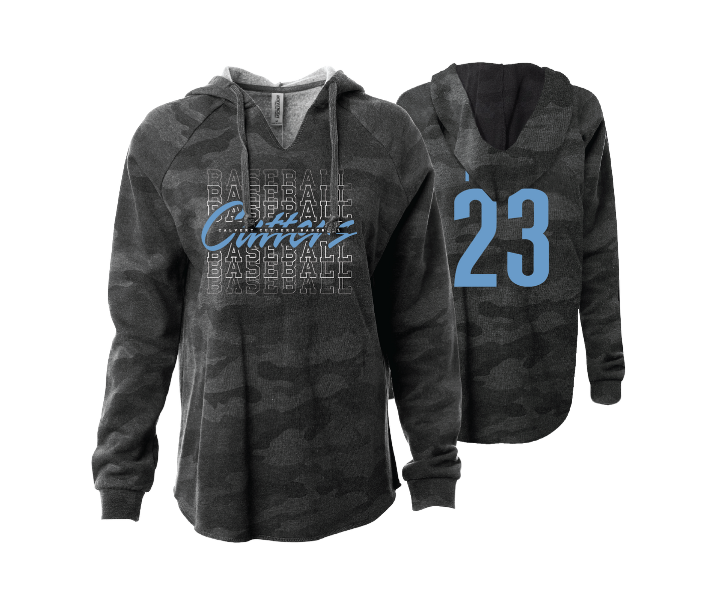 Calvert Cutters - DTF | Women's Wave Wash Hoodie