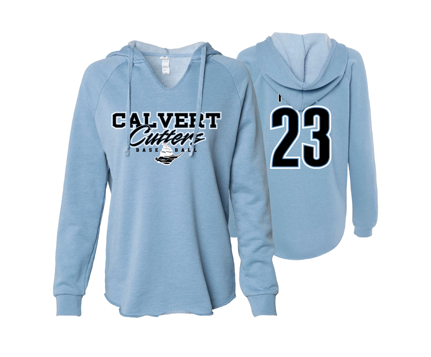 Calvert Cutters - DTF | Women's Wave Wash Hoodie