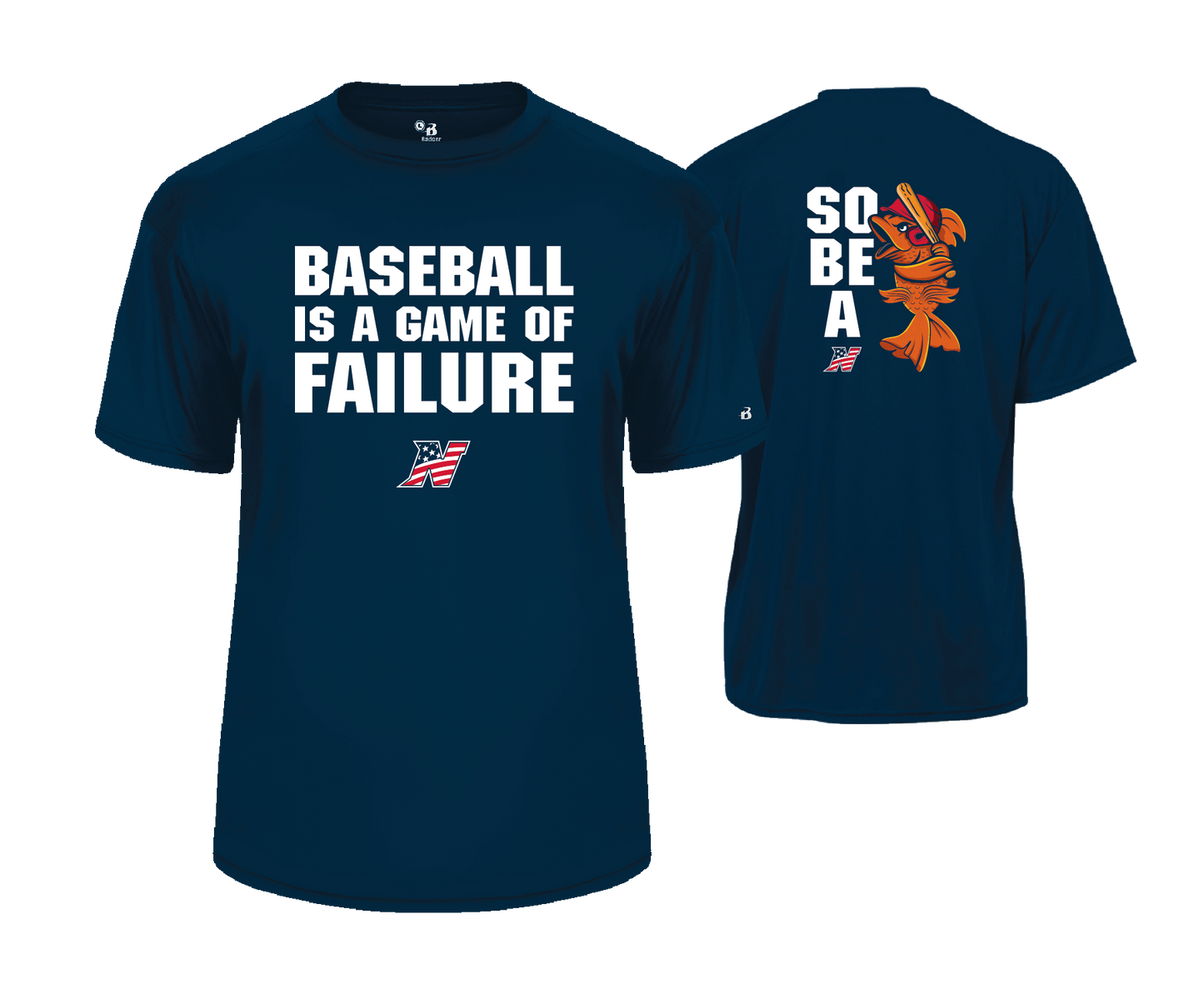 Northern Baseball - SS Navy & Red Performance Tee 2024