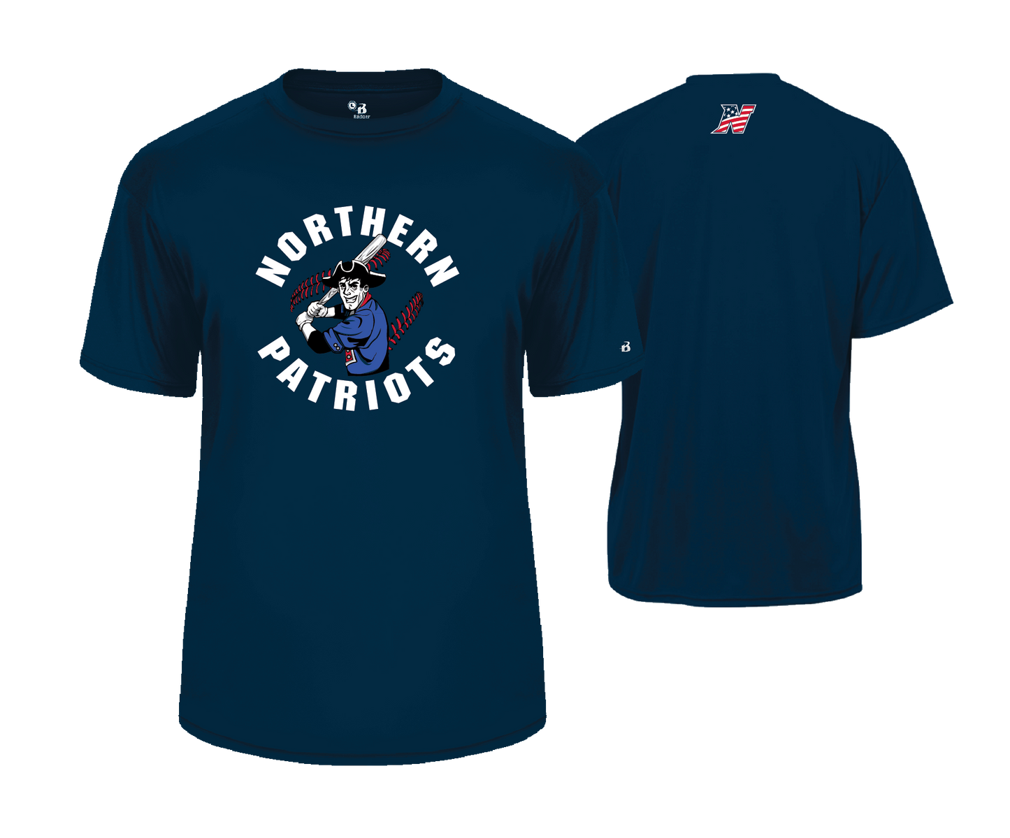 Northern Baseball - SS Navy & Red Performance Tee 2024