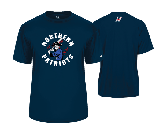 Northern Baseball - SS Navy & Red Performance Tee 2024