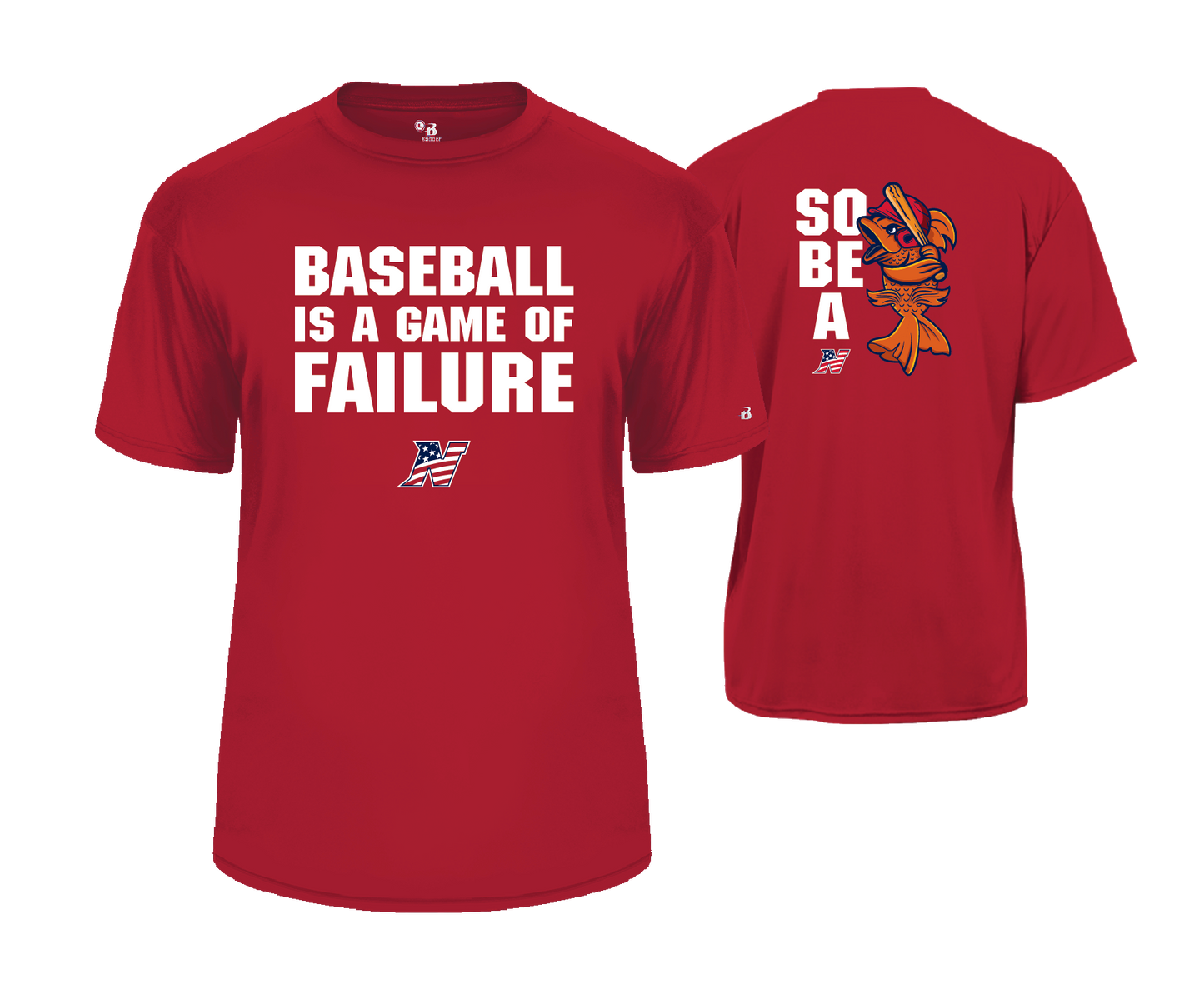 Northern Baseball - SS Navy & Red Performance Tee 2024
