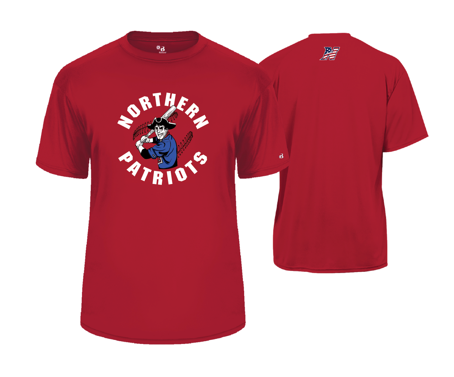 Northern Baseball - SS Navy & Red Performance Tee 2024