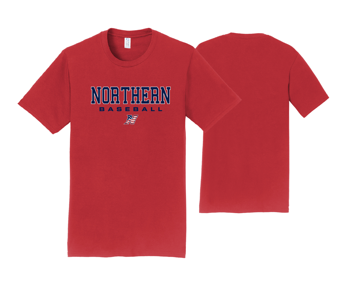 Northern Baseball - SS Red Cotton Tee 2024