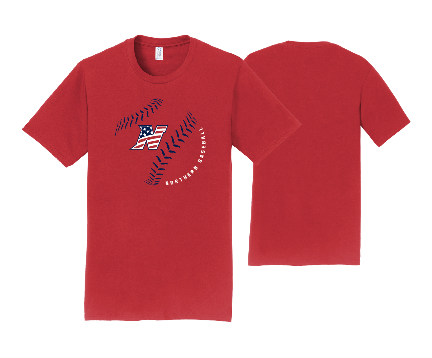 Northern Baseball - SS Red Cotton Tee 2024