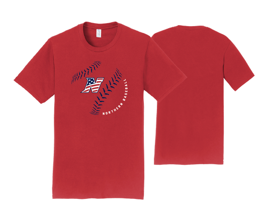Northern Baseball - SS Red Cotton Tee 2024