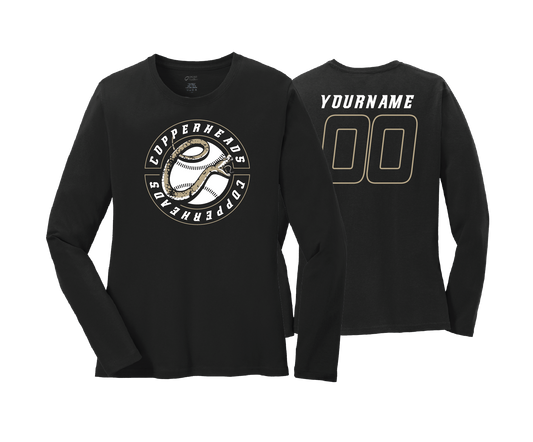 Copperheads - DTF | Women's Long Sleeve Cotton Tee