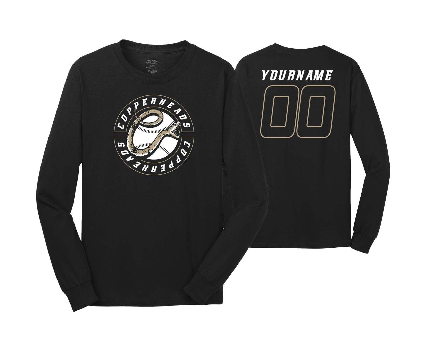 Copperheads - DTF | Unisex Long Sleeve Cotton Tee