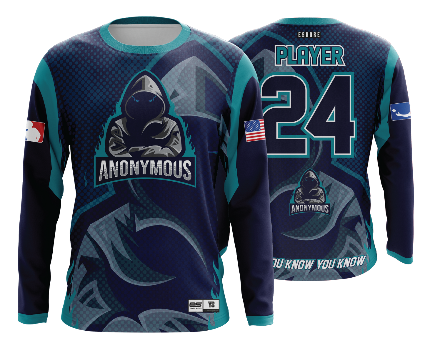 Anonymous Cornhole - BLUE - FDS | Jersey