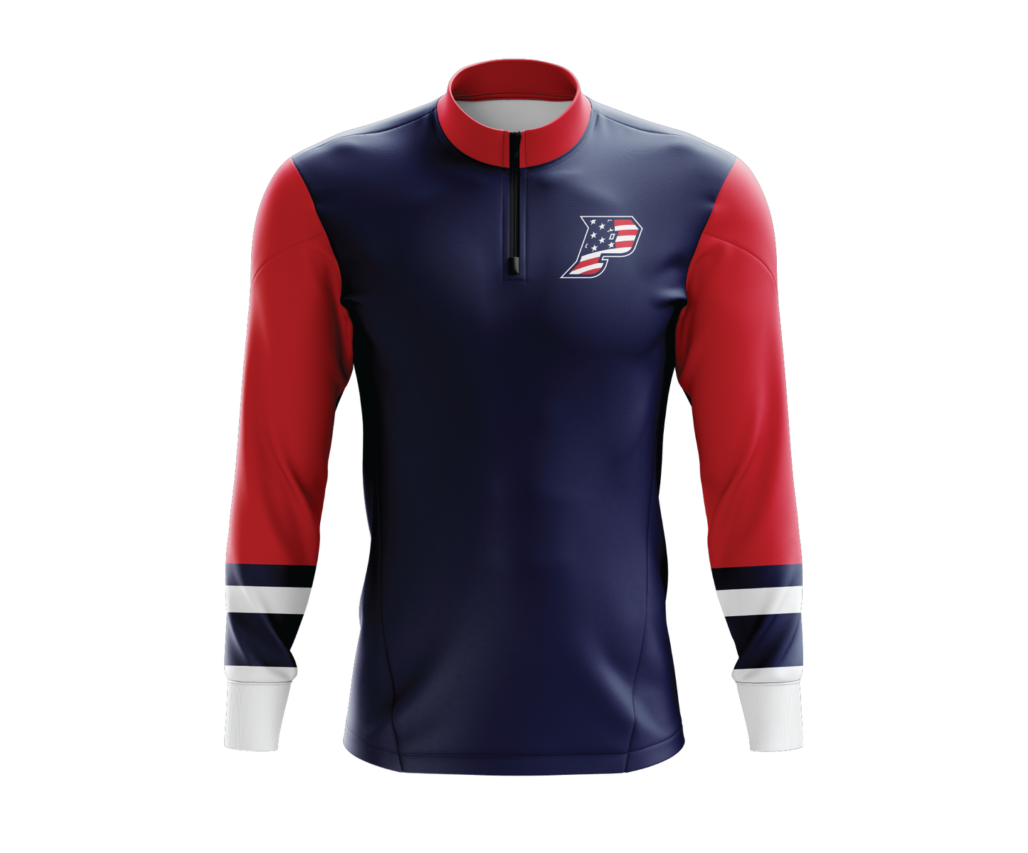 Patriots Baseball - FDS | Unisex Long Sleeve 1/4 Zip BP Jacket