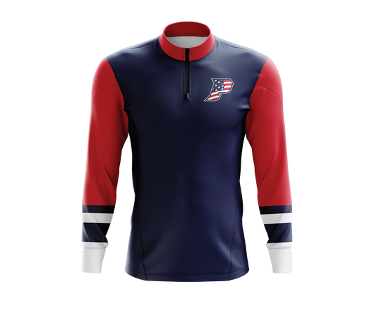 Patriots Baseball - FDS | Unisex Long Sleeve 1/4 Zip BP Jacket
