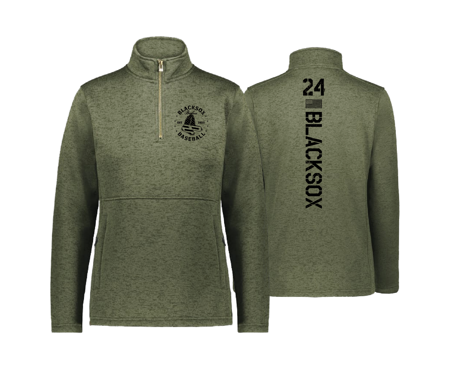 BSP Blacksox - DTF | Holloway Alpine Fleece 1/4 Zip Pullover