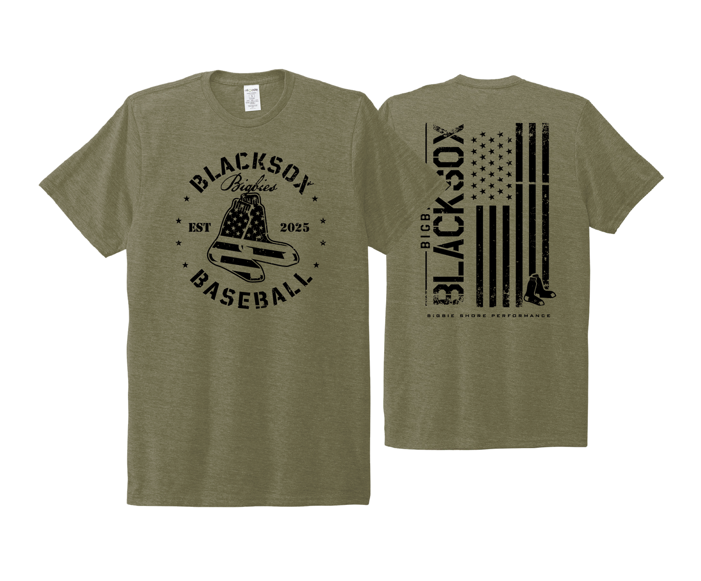 BSP Blacksox - MILITARY - DTF | Short Sleeve Allmade® Tri-Blend Tee