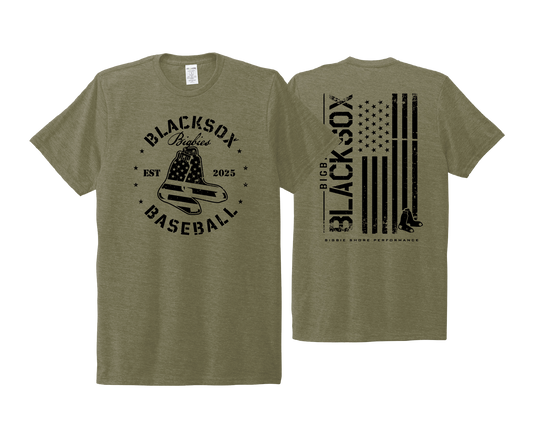BSP Blacksox - MILITARY - DTF | Short Sleeve Allmade® Tri-Blend Tee