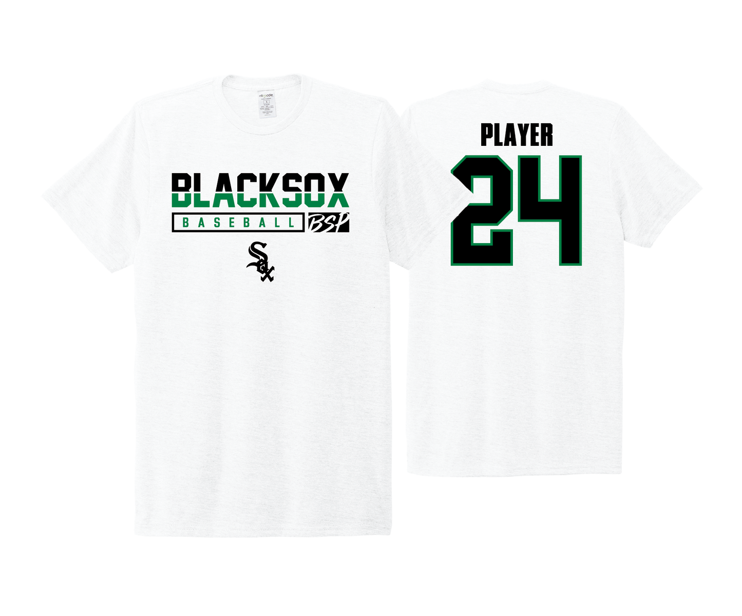 BSP Blacksox - BLACKSOX - DTF | Short Sleeve Allmade® Tri-Blend Tee