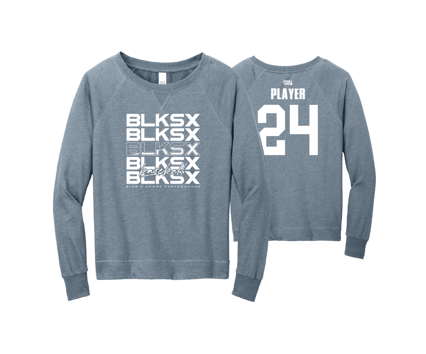 BSP Blacksox - DTF | Women's District® Featherweight Long Sleeve Crew Neck