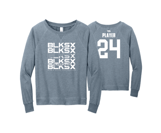 BSP Blacksox - DTF | Women's District® Featherweight Long Sleeve Crew Neck