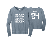 BSP Blacksox - DTF | Women's District® Featherweight Long Sleeve Crew Neck
