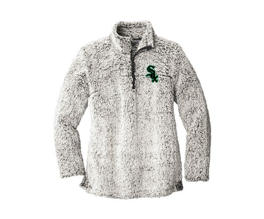 BSP Blacksox - Embroidered | Women's 1/4 Zip Sherpa Fleece