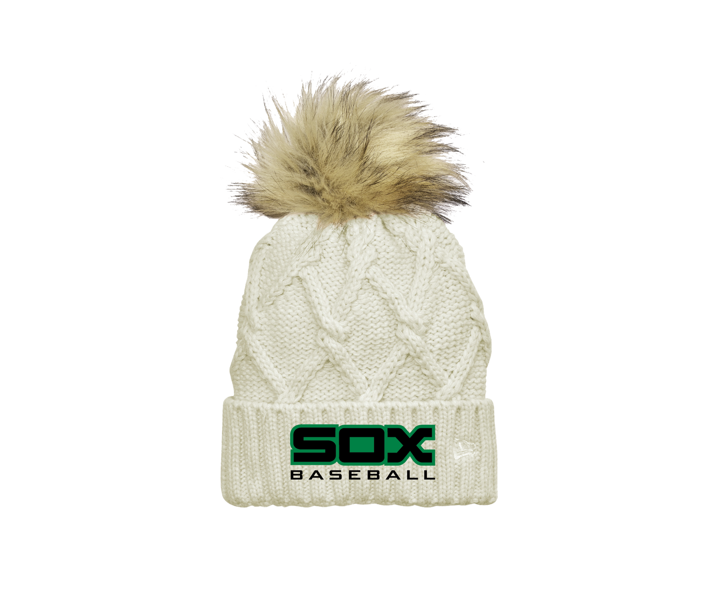 BSP Blacksox - Faux Fur Pom Beanie