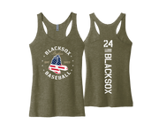BSP Blacksox - MILITARY - DTF | Women's Next Level Apparel® Tri-Blend Racerback
