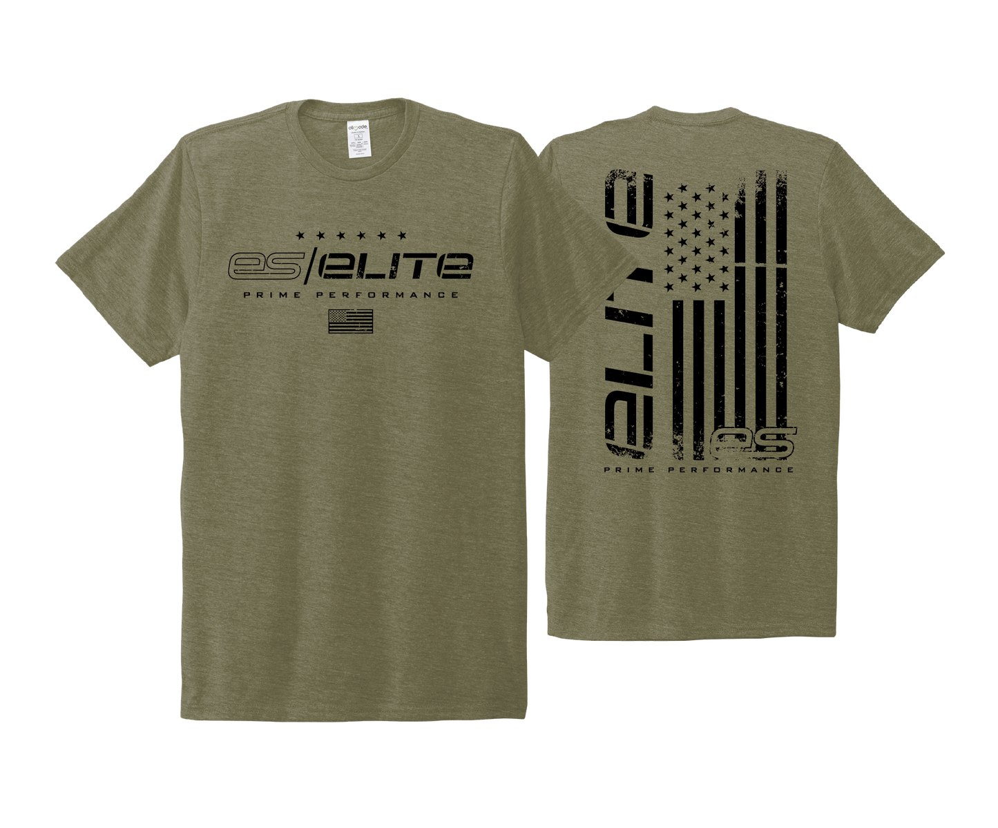 ES Elite - ARMY GREEN - DTF | Short Sleeve Allmade® Tri-Blend Tee