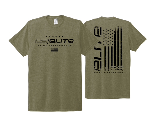 ES Elite - ARMY GREEN - DTF | Short Sleeve Allmade® Tri-Blend Tee