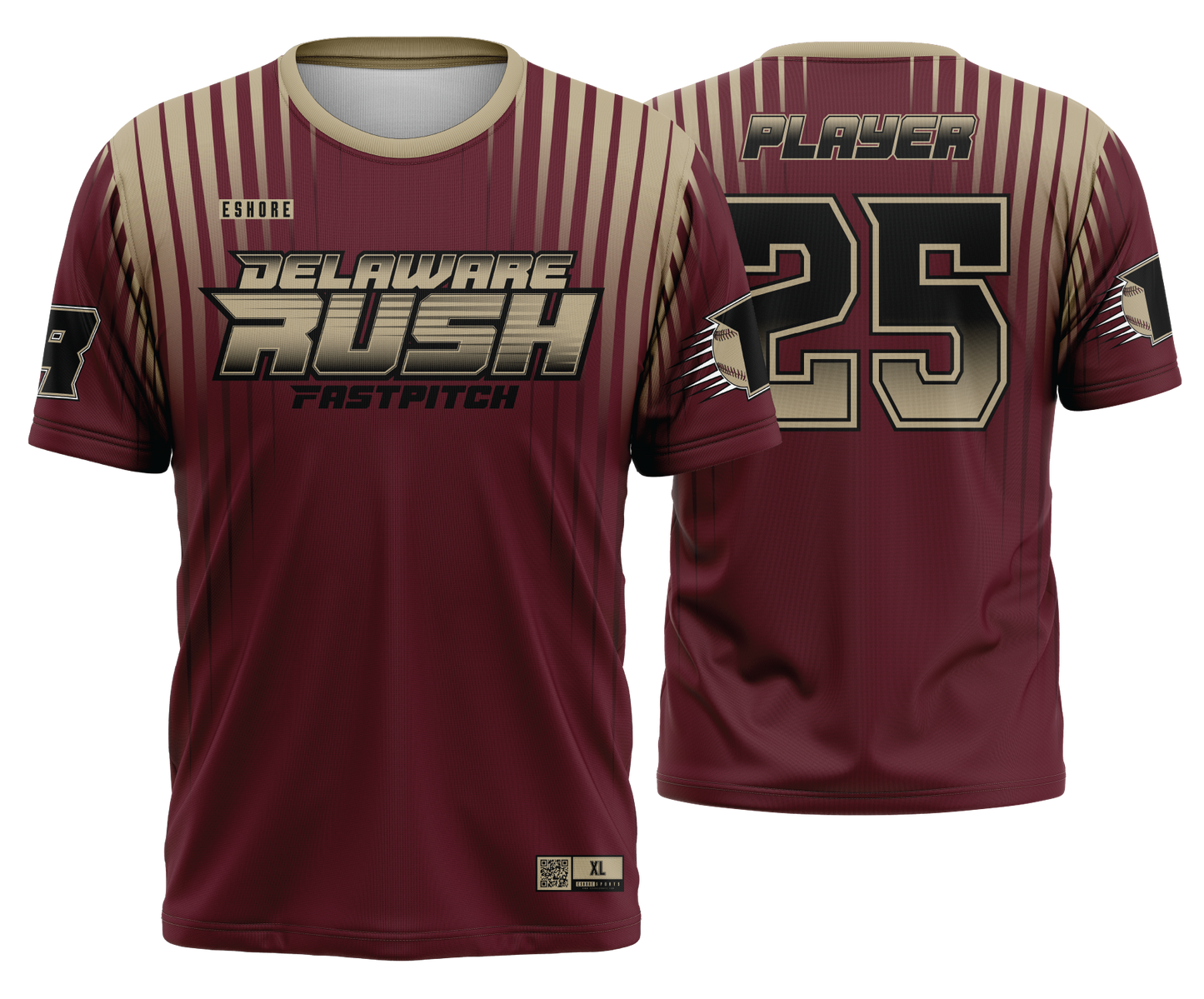 Delaware Rush - MAROON - FDS | Short Sleeve Jersey