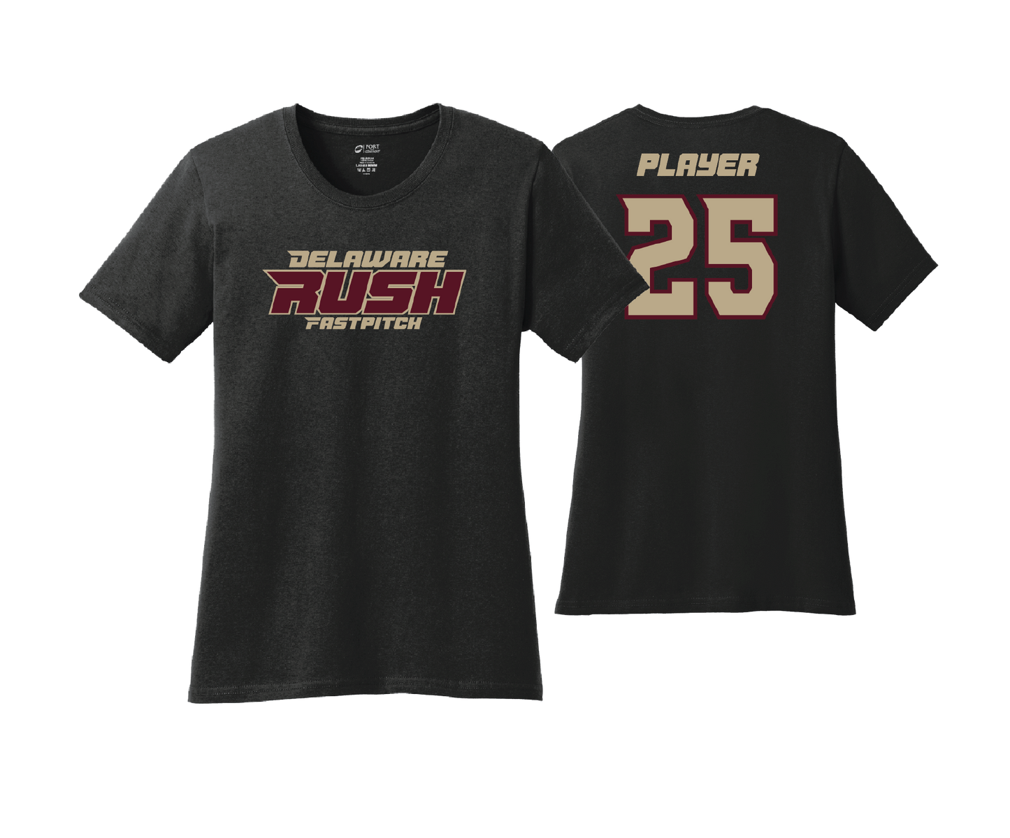 Delaware Rush - DTF | Women's Short Sleeve Cotton Tee