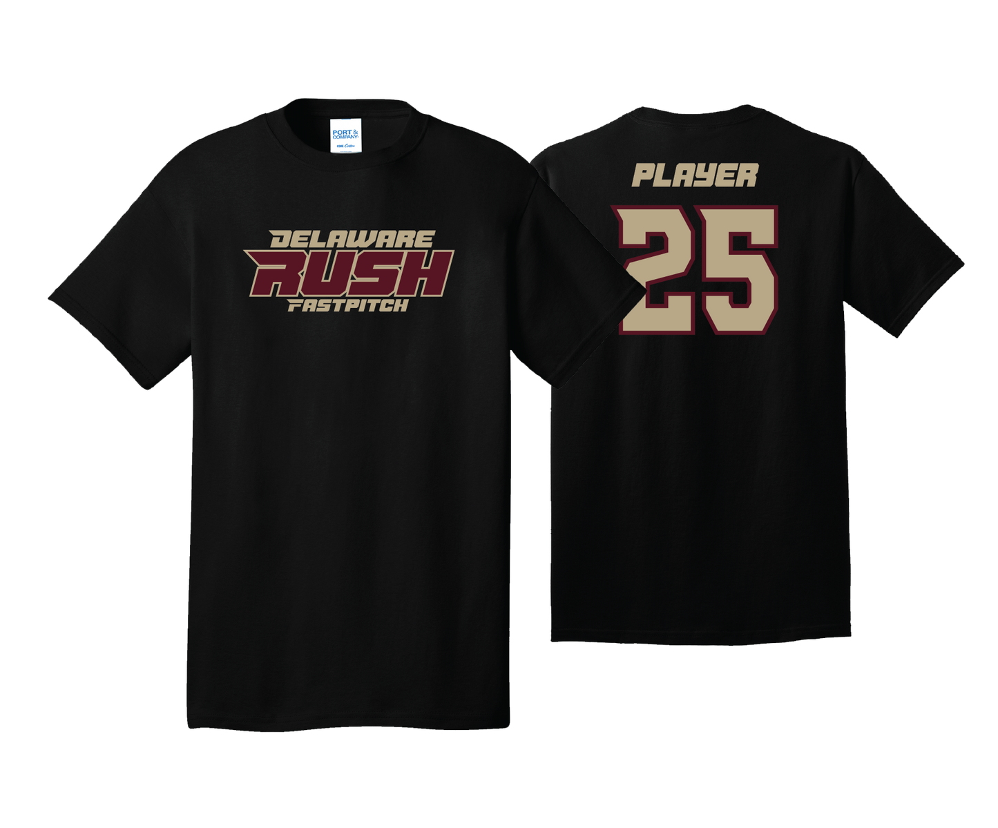 Delaware Rush - DTF | Unisex Cut Short Sleeve Cotton Tee
