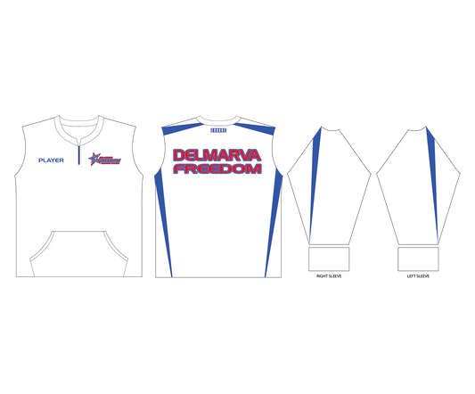 Delmarva Freedom - FDS | Unisex Long Sleeve 1/4 Zip BP Jacket with Kangaroo Pocket
