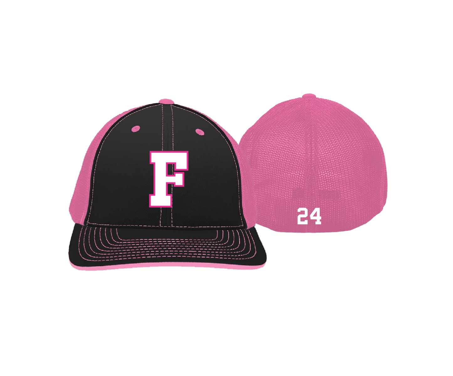 Finksburg Baseball - PINK - PERSONALIZED | Fitted Trucker