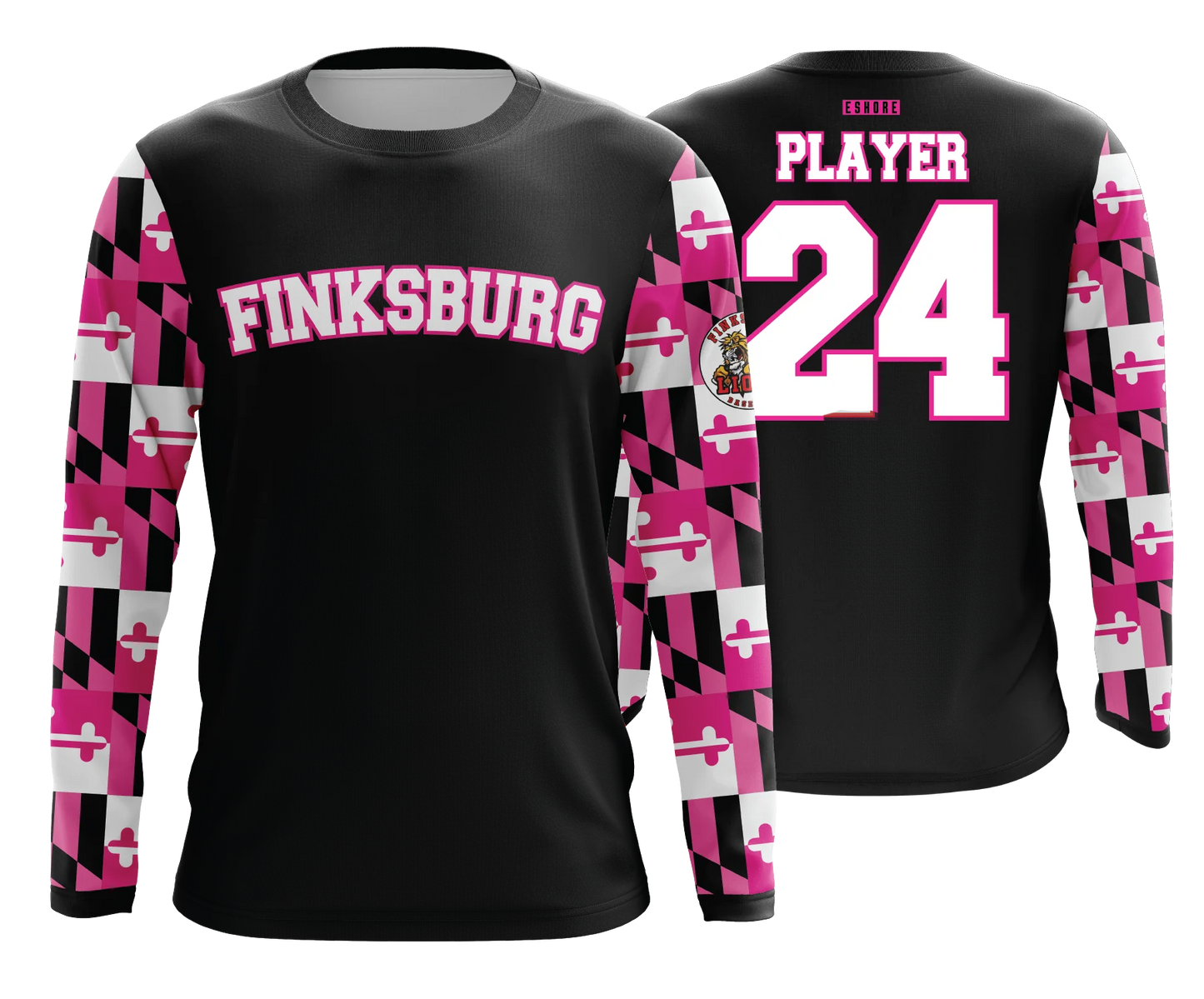 Finksburg Baseball - Pink - FDS | Unisex Long Sleeve Jersey