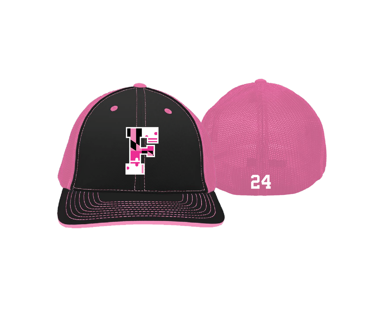 Finksburg Baseball - PINK - PERSONALIZED | Fitted Trucker