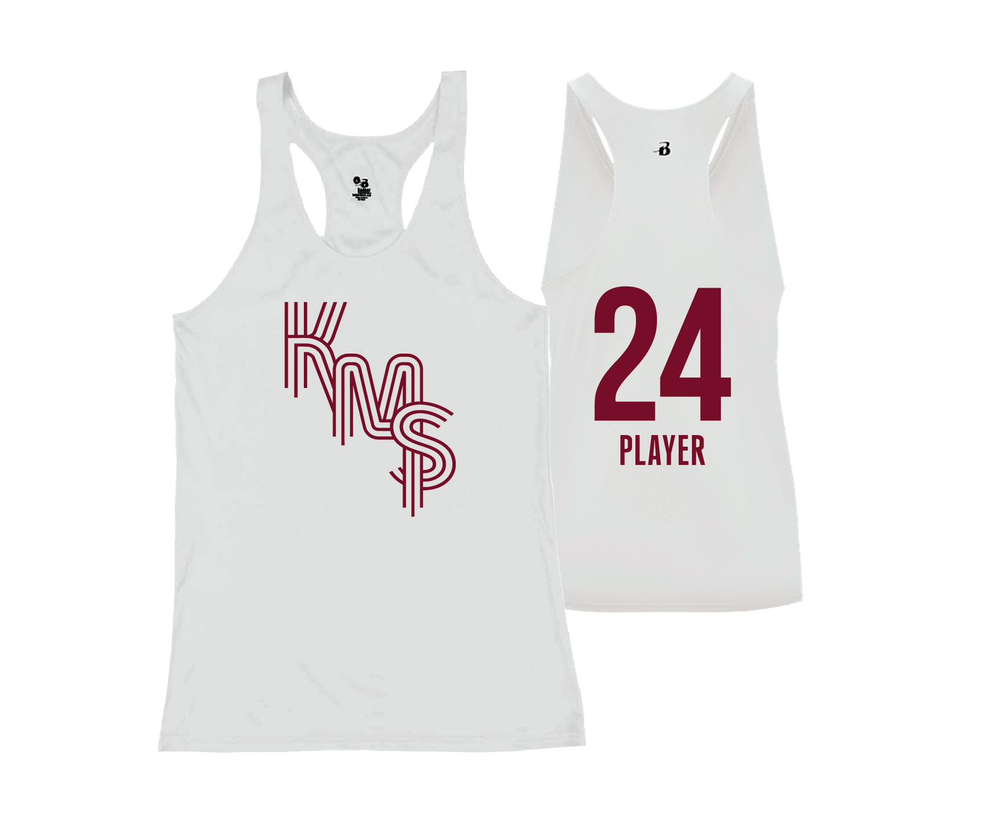 KMS - DTF | Women's Performance Racerback