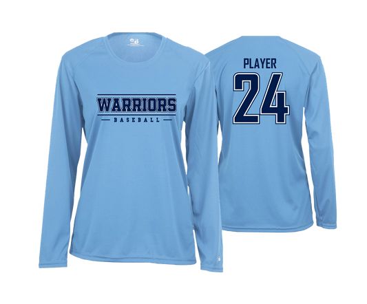 Warriors BCCC - DTF | Women's Long Sleeve Performance Tee