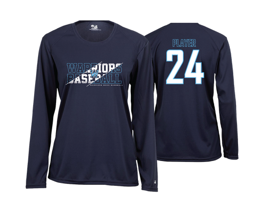 Warriors BCCC - DTF | Women's Long Sleeve Performance Tee