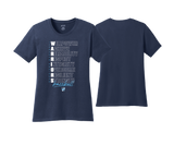 Warriors BCCC - NAVY - DTF | Women's Short Sleeve Cotton Tee