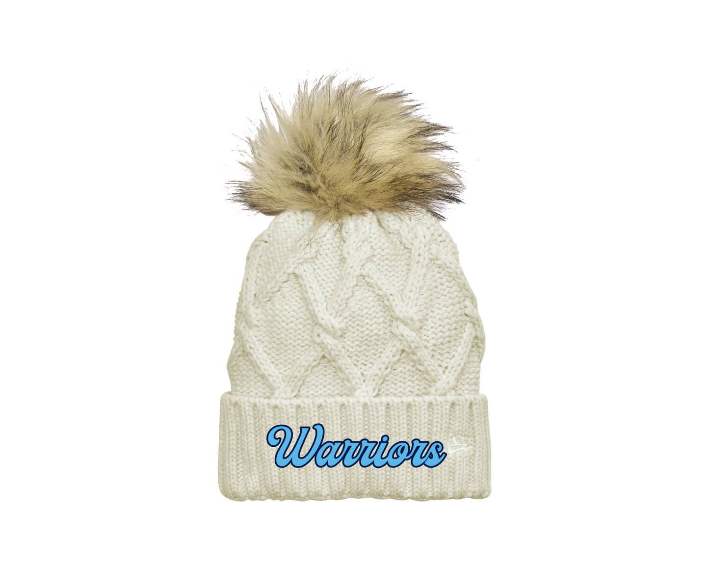 Warriors BCCC - Faux Fur Pom Beanie
