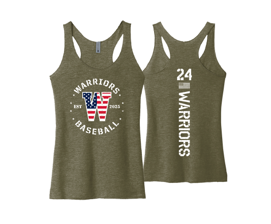 Warriors BCCC - MILITARY - DTF | Women's Next Level Apparel® Tri-Blend Racerback