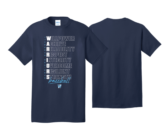 Warriors BCCC - NAVY - DTF | Unisex Short Sleeve Cotton Tee