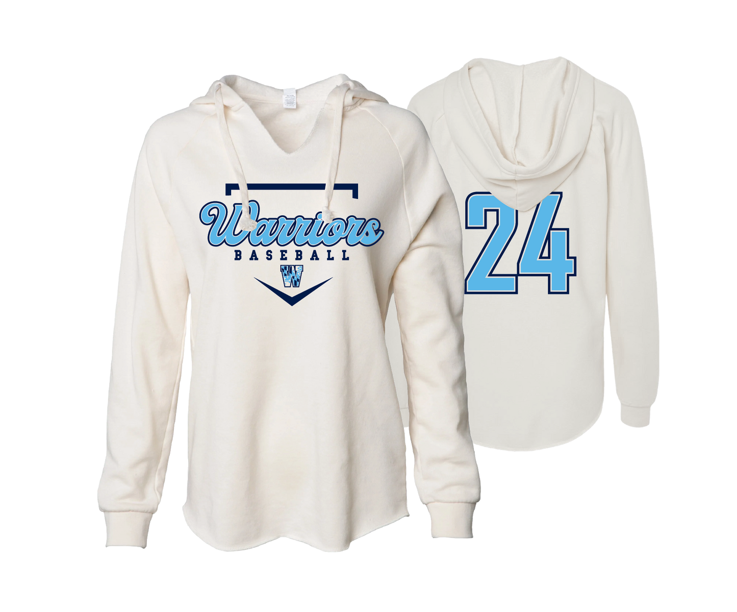 Warriors BCCC - DTF | Women's Wave Wash Hoodie